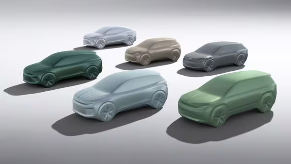 HTAutotweets's tweet photo. IN PICS | Skoda on EV offensive with six models in pipeline by 2026

All new electric models from Skoda stable will belong to different segments and will bear the brand's new design philosophy - #ModernSolid.

Details: https://t.co/uCIfrNLlsR https://t.co/kEdTGyK2p7