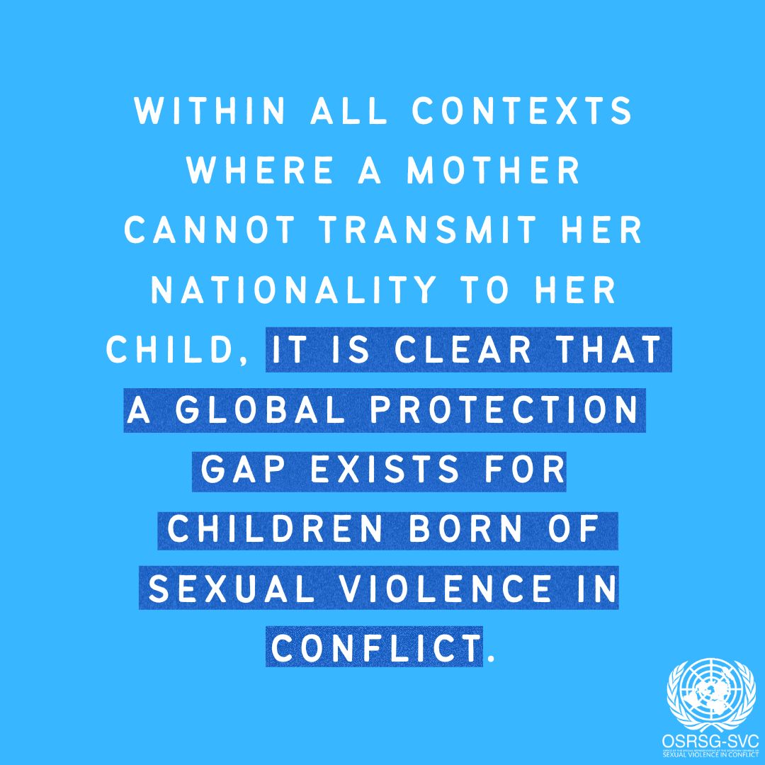 endrapeinwar's tweet photo. Children born of rape are often left in a legal limbo as they lack birth certificates or identity papers, and may become stateless. https://t.co/30mc7SdGrM