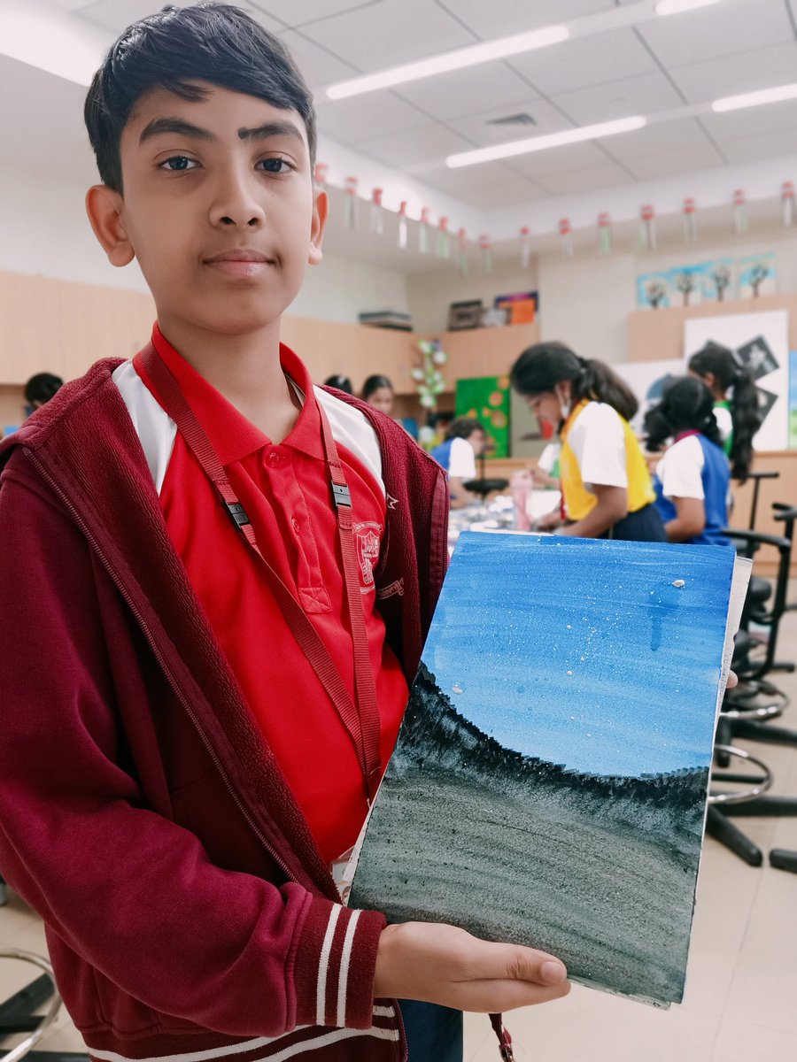 Artists from grade 6,7 &amp; 8 are presenting their creative starry night painting Oil painting class 
 <a href="/Fatima_Martin/">Fatima Martin</a> 
<a href="/JayarajVenetia/">Venetia Jayaraj</a> <a href="/gemsnms_alkhail/">GEMS NMS Alkhail</a>
<a href="/NmsPact/">NMS_PACT</a>