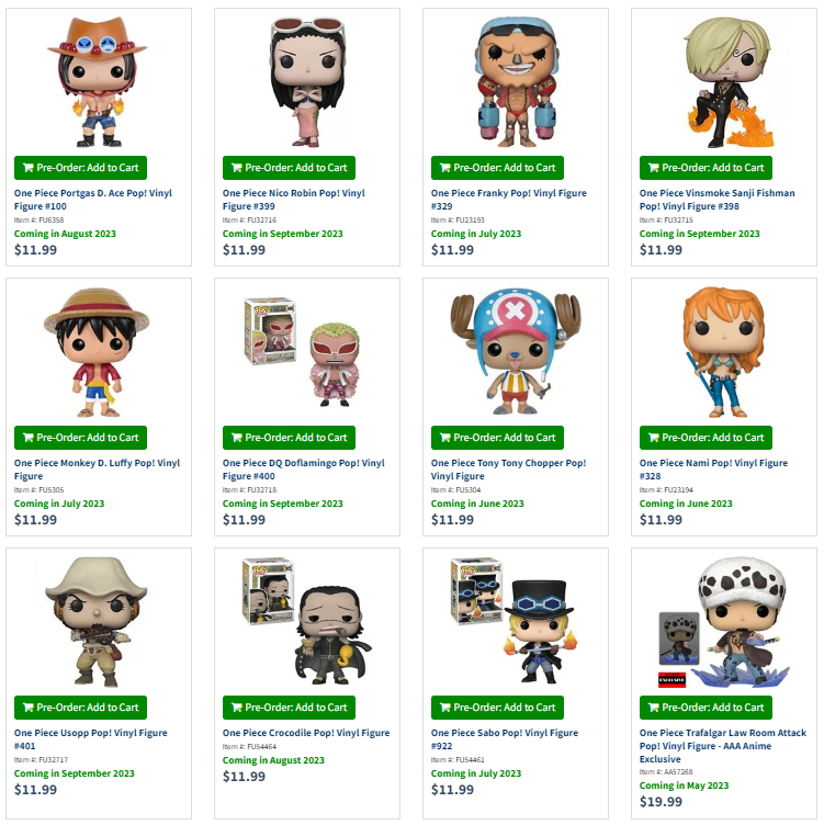 Funko Finderz | Funko Pop! News & More! (@funkofinderz) on Twitter photo Get ready, One Piece 🏴☠️ fans! The wait is over - the original Funko Pop! collection is set to return! Preorder now while supplies last!
👉ee.toys/0IXGTB
Don't miss out on adding your favorite characters to your collection.
#Ad #OnePiece #Funko #FunkoPop <a href="/EntEarth/">Entertainment Earth</a> Get ready, One Piece 🏴☠️ fans! The wait is over - the original Funko Pop! collection is set to return! Preorder now while supplies last!
👉ee.toys/0IXGTB
Don't miss out on adding your favorite characters to your collection.
#Ad #OnePiece #Funko #FunkoPop <a href="/EntEarth/">Entertainment Earth</a>
