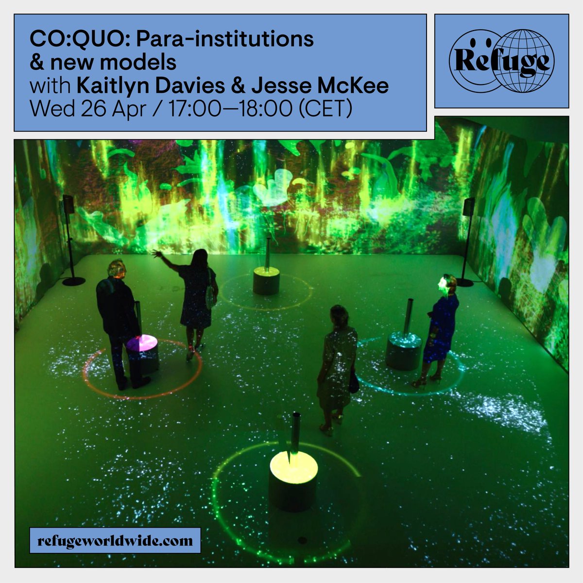 had a very thought-provoking conversation with <a href="/Jesse__McKee/">Jesse.R.McKee</a> over the weekend, about his work at <a href="/221Aweeee/">221A</a> and <a href="/ebb_global/">EBB</a>, para-institutions, and relational aesthetics as they apply to blockchain technology. it airs today on <a href="/RefugeWorldwide/">Refuge Worldwide</a>, 5pm CEST, 11am EST 🏎