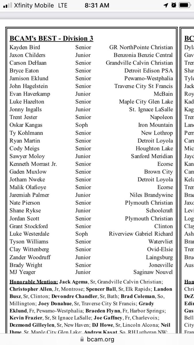 Blesssed to be on the BCAM best list this season for D3! Had a great year playing for <a href="/PCAEagles_Bball/">PCA Boy's Basketball</a> 

<a href="/HankampScott/">Scott Hankamp</a> <a href="/DellJCoachUp/">Dell Johnson</a> <a href="/TheDZoneBBall/">The D Zone Basketball</a>