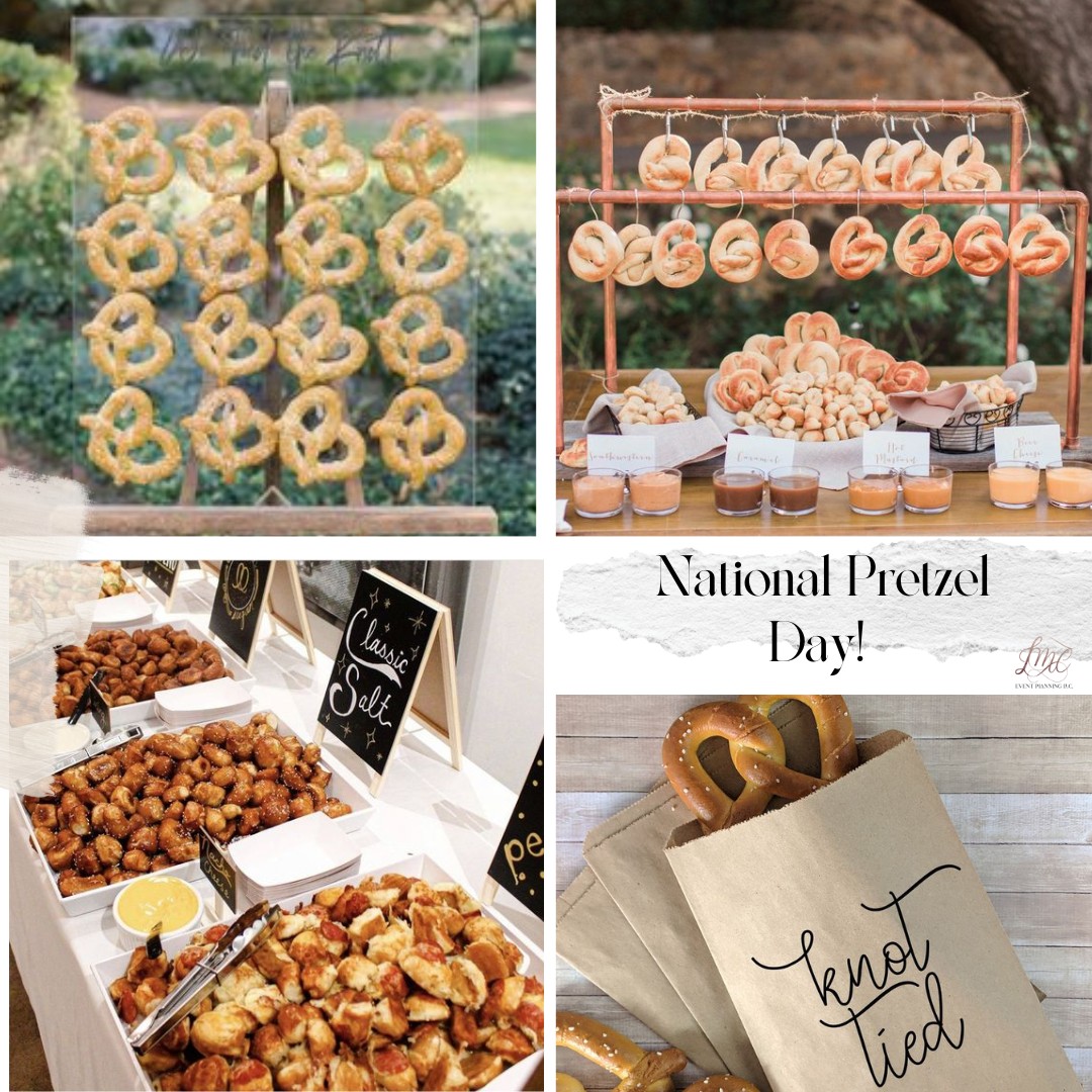 National Pretzel Day! 📷📷📷
#pretzel #wedding #events #food #recipe #brides #eventplanner #party #local #lmceventplanning #lmcteam #saratoga #glensfalls #lakegeorge #womanowned #food #instagoodfood