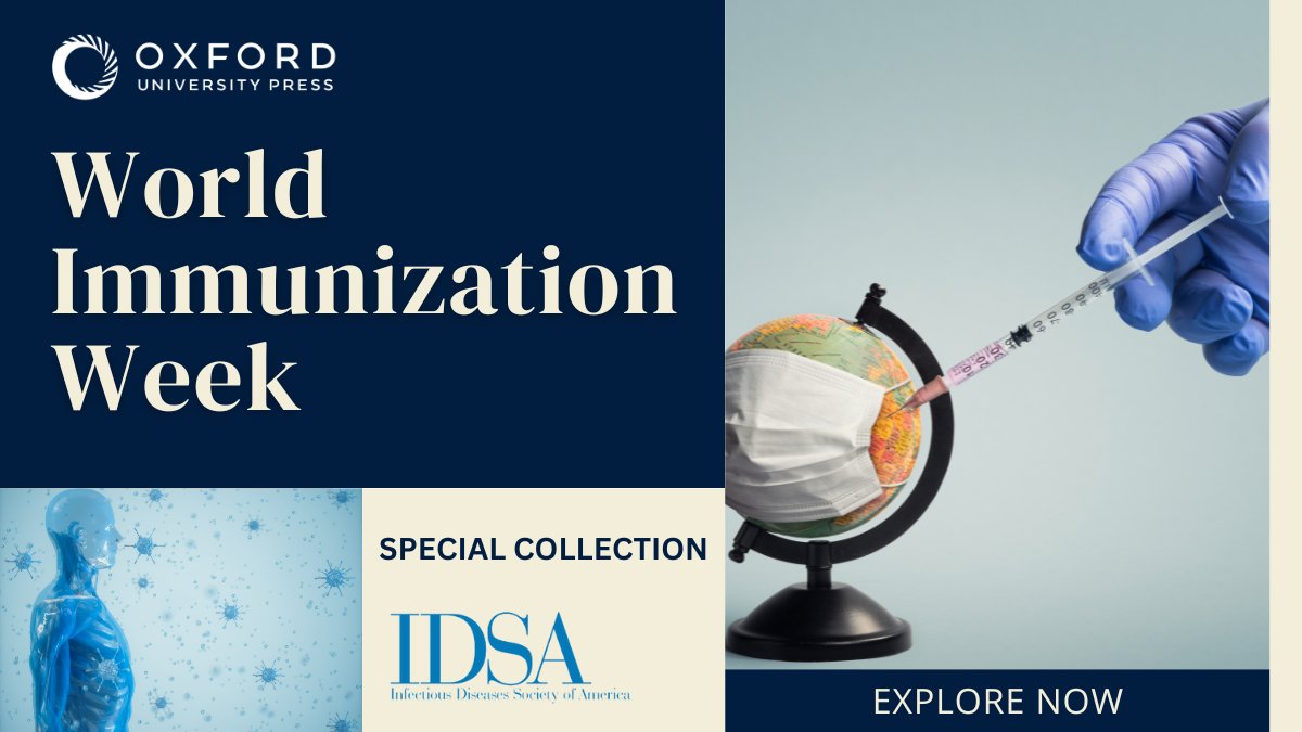 This #WorldImmunizationWeek, enjoy a collection of articles on vaccines published in the #IDSAJournals. @CIDJournal @JIDJournal @OFIDJournal 

#VaccinesWork:bit.ly/3mRAcL3