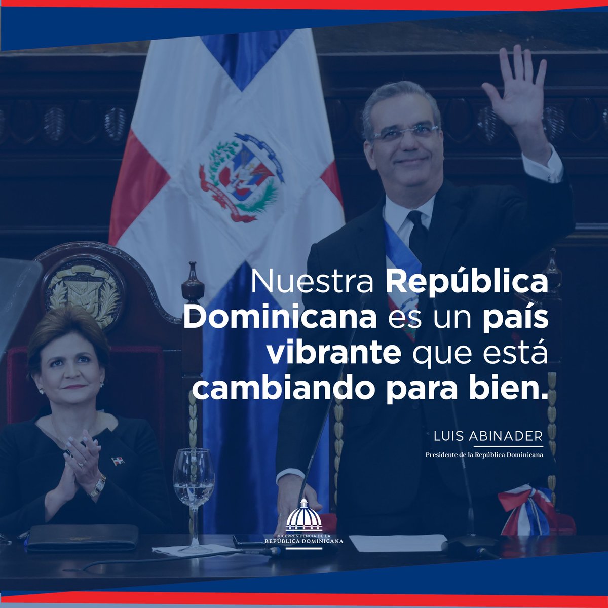 El Gobierno dominicano trabaja sin descanso en la búsqueda de soluciones que respondan a las necesidades de la población. Seguimos avanzando por las vías del desarrollo y continuamos #cambiando en favor del bienestar de nuestra gente.

#VicepresidenciaRD