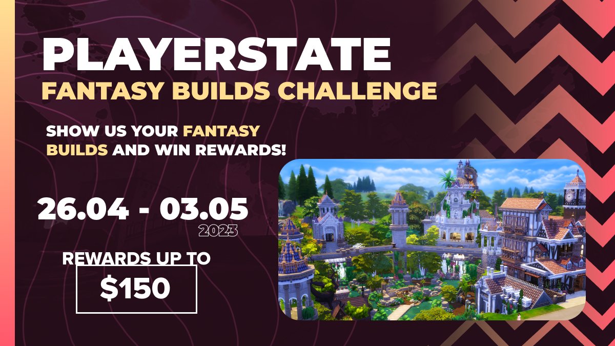 UGCbeyond's tweet photo. AND ANOTHER ONE
Get some fantasy builds going and blow us away with your creativity!!
Challenge Page: https://t.co/YsELpcXKzt
#JoinPlayerstate https://t.co/TSXefooOUn