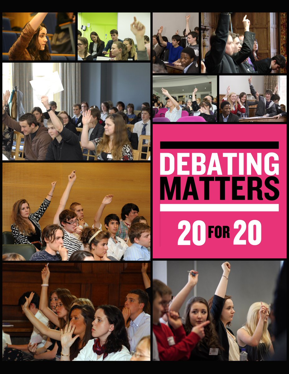 🎉This year marks our 20th Anniversary at DM 🎉

To celebrate, we're hosting 20 fabulous events throughout the year #20for20

Event No 6 is the Durham Debating Matters Championship 2023 at <a href="/durhamunion/">The Durham Union</a>. 

Find out more &amp; help us celebrate!👇
debatingmatters.com/2023/04/24/dur…