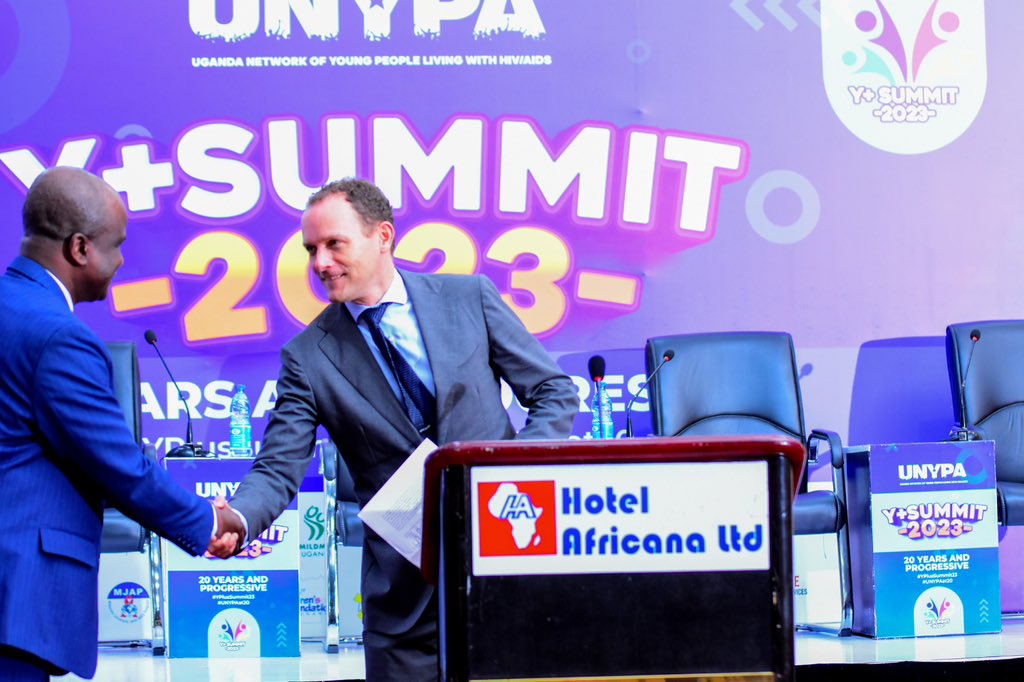 MAbubanks's tweet photo. Encourages young people to be change agents to address stigma and discrimination.
~ HE Joost Van Ettro Deputy Ambassador @NLinUganda
#YPlusSummit23 #UnypaAt20 https://t.co/xVOHTiFVfP