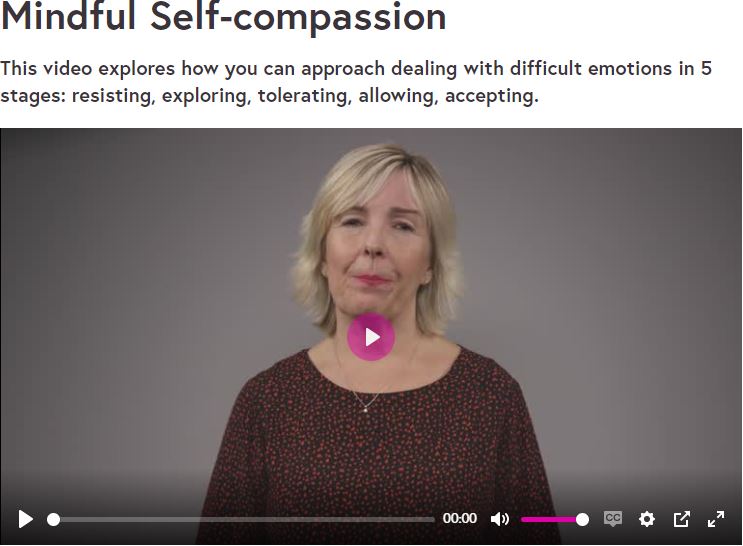 Want to know how you deal with difficult emotions as a health / social care worker?
Dorothy Armstrong explores 5 stages of responding gently with kindness and self-compassion, which is from the Self Care &amp; Wellbeing course <a href="/uoe_online/">Online Learning | The University of Edinburgh</a>  

Watch the video: futurelearn.com/info/courses/s…