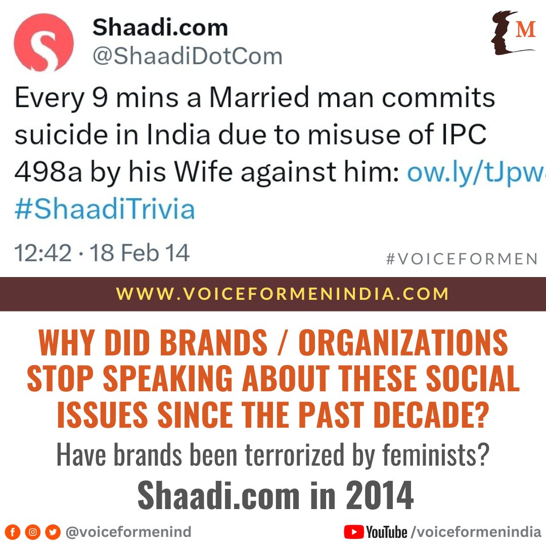 voiceformenind's tweet photo. Are brands being terrorized by feminists?

#VoiceForMen https://t.co/tqqfRMwBpc