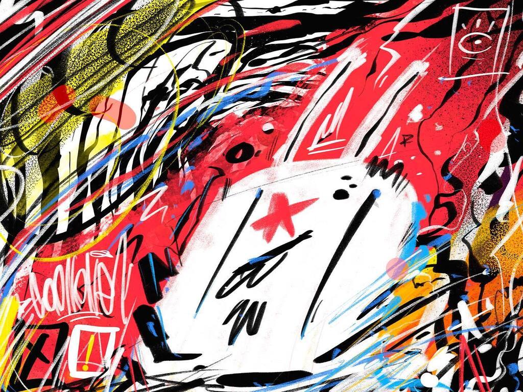 grid_mon's tweet photo. Cutting loose 
#ipadprocharacters #characterdesign #cartoon #graffiti https://t.co/fjfSsHPK89 https://t.co/xCkEpFuhlh