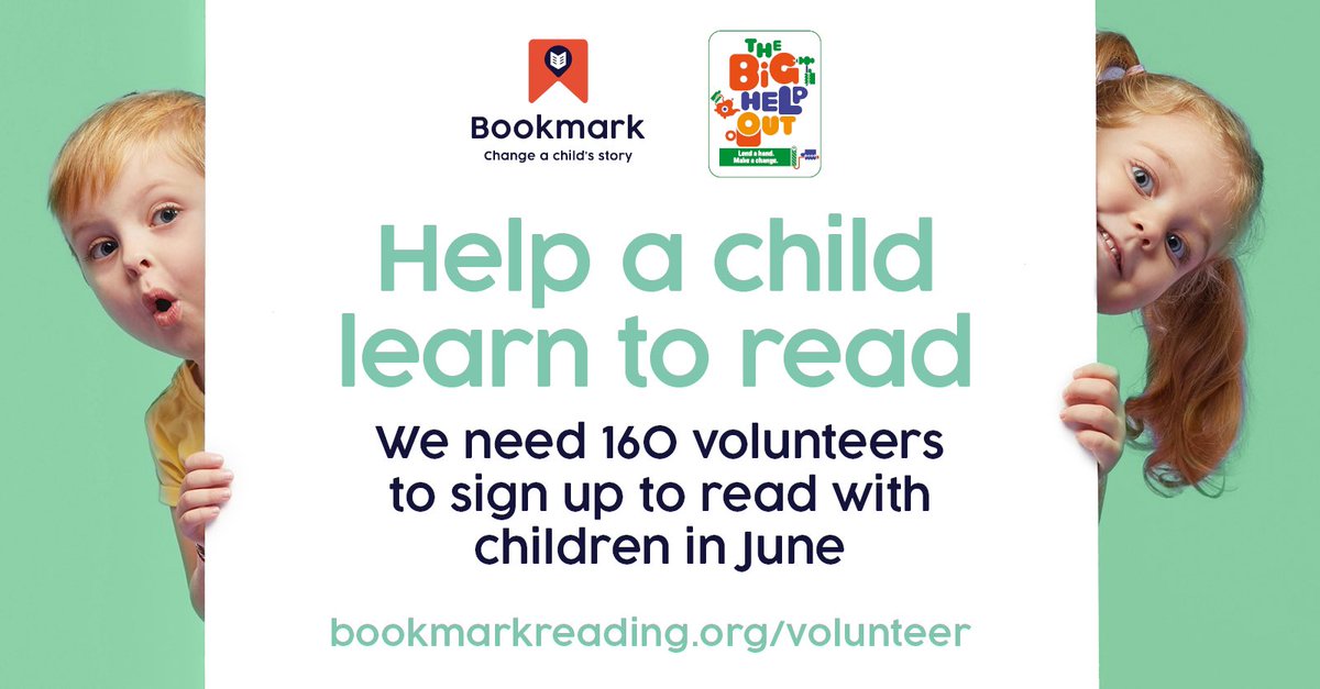 On the 8th of May, thousands of organisations will be getting together for The Big Help Out, giving us all the chance to give back to our local community. If you’re interested in volunteering, why not sign up to help children learn to read 📚💻