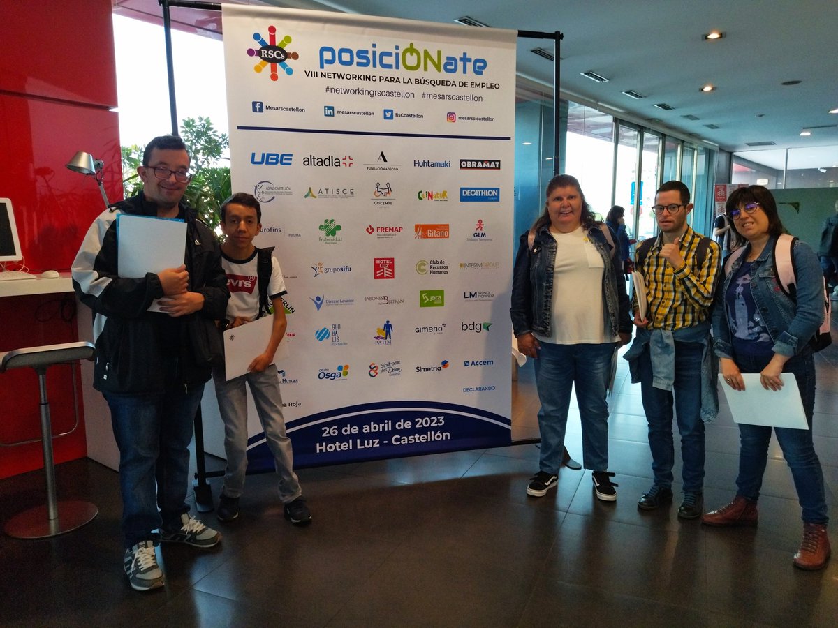 Seguimos apostando por la #inclusionlaboral hoy <a href="/DownCastellon/">SíndromedeDownCastellón</a>  está en el Networking de la <a href="/RsCcastellon/">Mesa RSC Castellón</a> como entidad organizadora y participando en los talleres y entrevistas.#SindromeDown #SindromeDeDownCastellon #inclusion