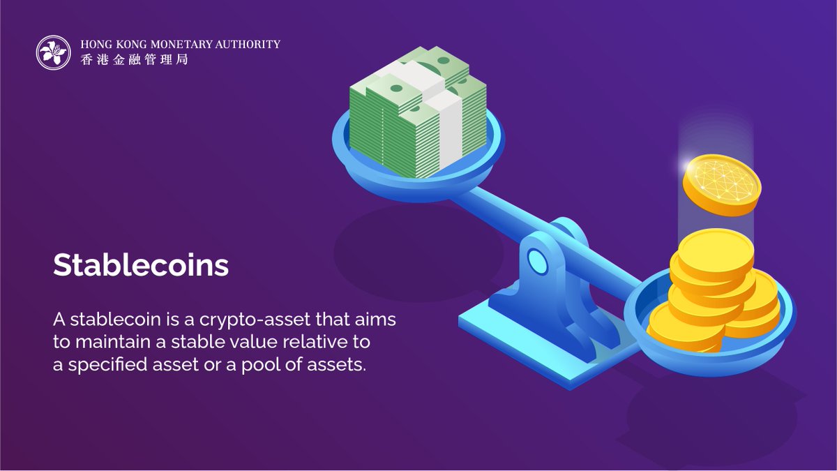 According to the Financial Stability Board, a stablecoin is a crypto-asset  that aims to maintain a stable value relative to a specified asset or a  pool of assets, such as fiat currencies,