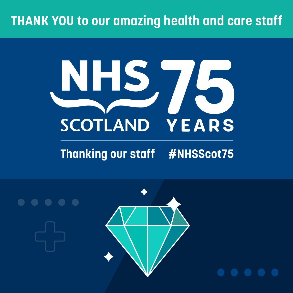 In this 75th Anniversary year, our NHS continues to respond in ways it has never had to before to deal with the ongoing challenges. There has never been a better time to recognise the work of those working in and with our NHS and we want to say a big thank you! #nhsscot75