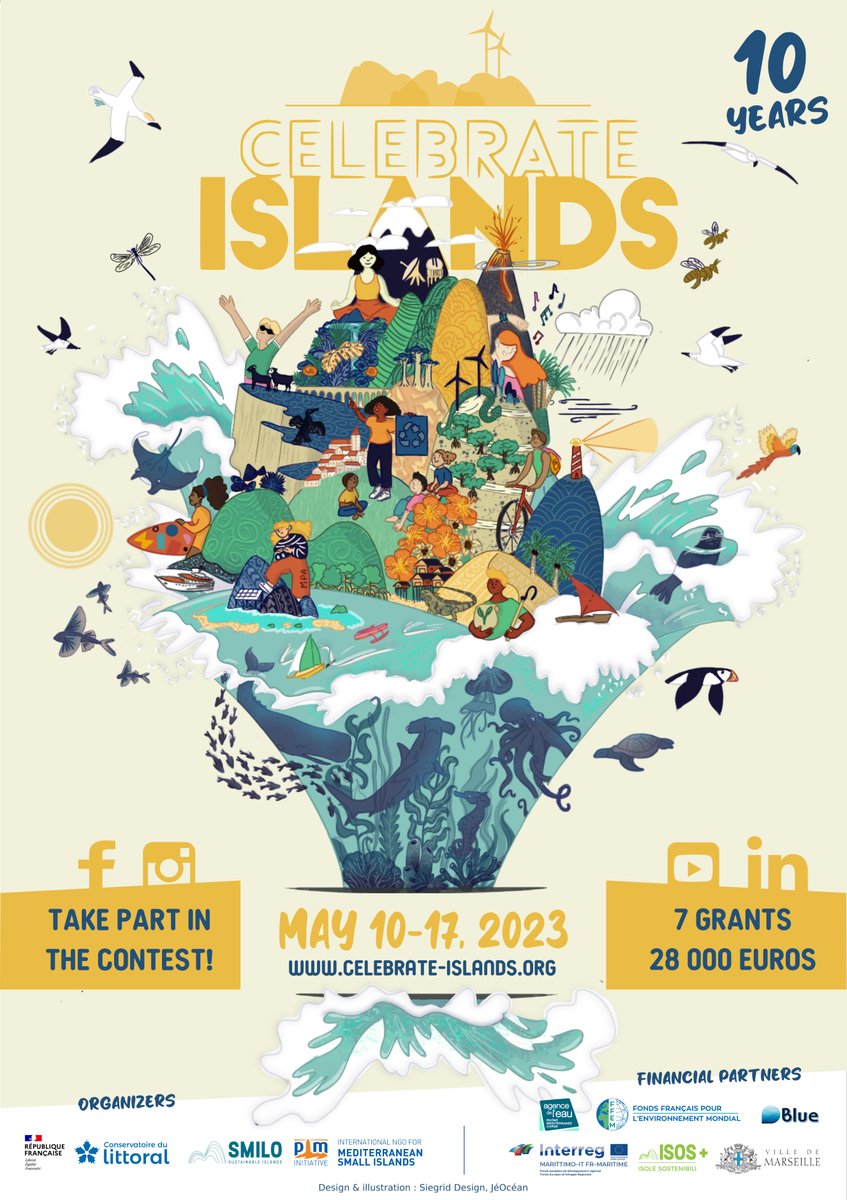 GEF_SGP's tweet photo. 🏝  Help us CELEBRATE ISLANDS by highlighting your conservation initiative!

Video applications due 3 May 2023

🎥 HOW TO ENTER THE VIDEO CONTEST? Take a look here 👉 https://t.co/rycvG6RG89

@littoral_cdl  @marseille @GLISPA_discuss @SMILO_org @SIDS_Comms
🏝️ 🏝️ 🏝️ https://t.co/09xuLXYVAY