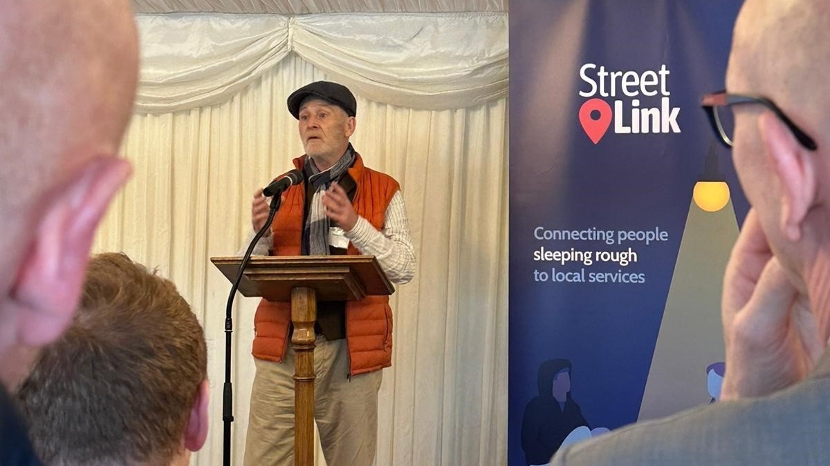 Terry recently spoke at our event. He was inspirational.

After a long period of sleeping rough, StreetLink alerts enabled <a href="/P3Charity/">P3</a> to find Terry and support him to end his homelessness.

Now he has independent housing and works with the P3 outreach team to support others.