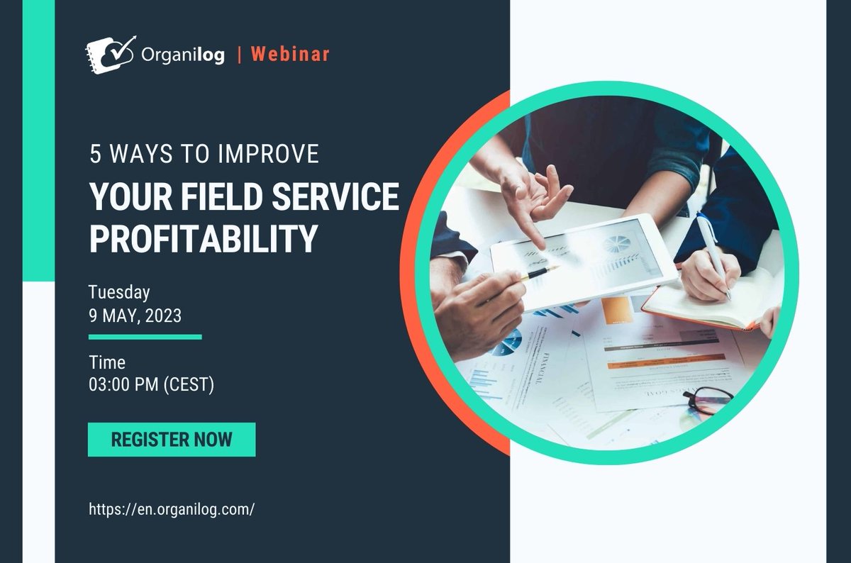 Organilog_EN's tweet photo. Want to know how to optimize your field service operations and boost your profitability?

Don’t miss out on this FREE #webinar 🚀
📅 Tuesday, 9 May, 2023 at 03:00 PM (CEST)

Register NOW and reserve your spot! - https://t.co/RU7n5tJ7jy
#fieldservice #profitability #businessgrowth https://t.co/UVtpMRd3r5