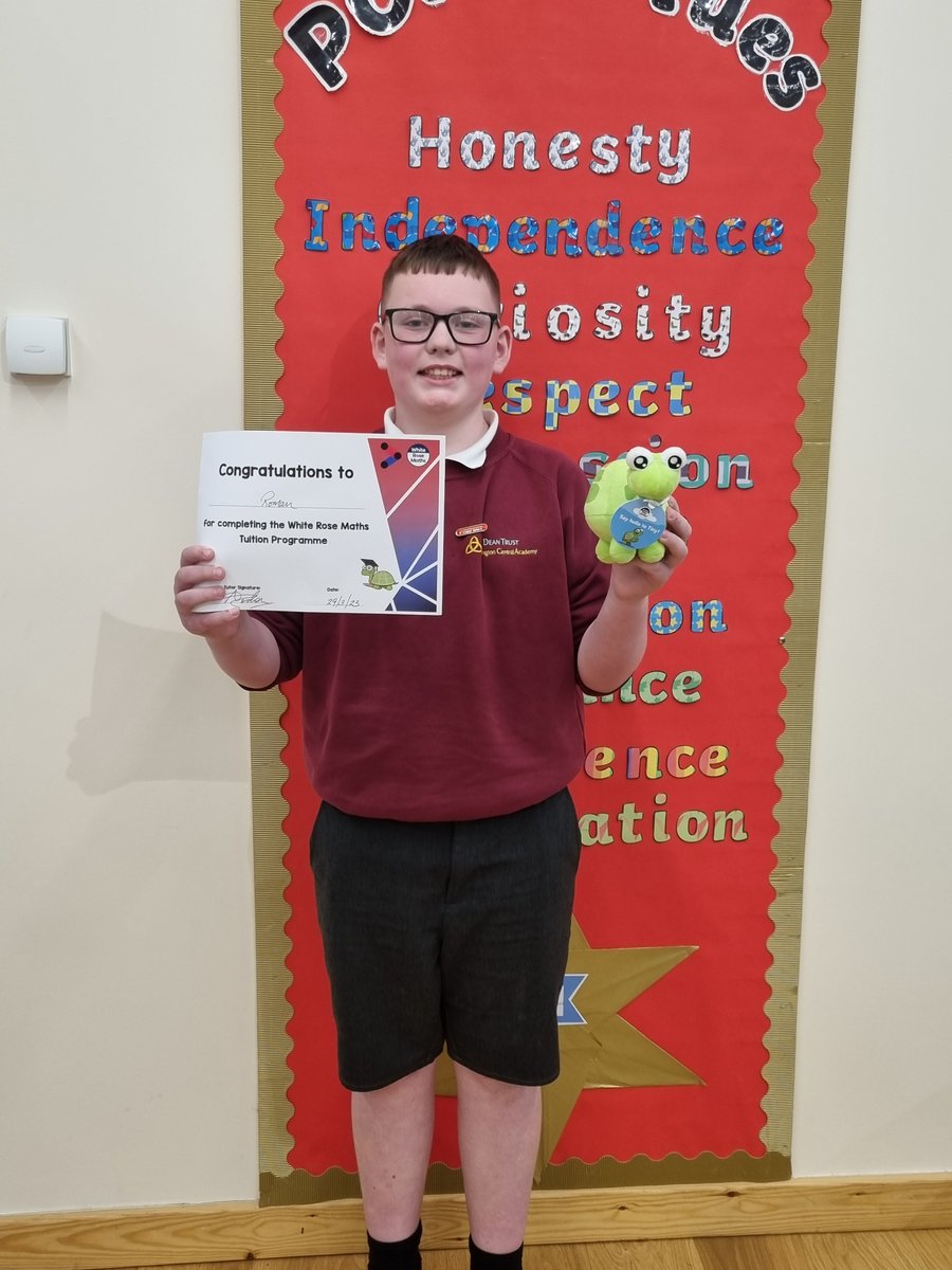DTPartington's tweet photo. Congratulations to  a group of Yr 6 children who have been receiving extra support with their Maths from White Rose tutoring in the lead up to SATs.  Mr Gordon from White Rose is very proud of all of their efforts over the last few months and has praised them for working so hard. https://t.co/vlzrh0En6D