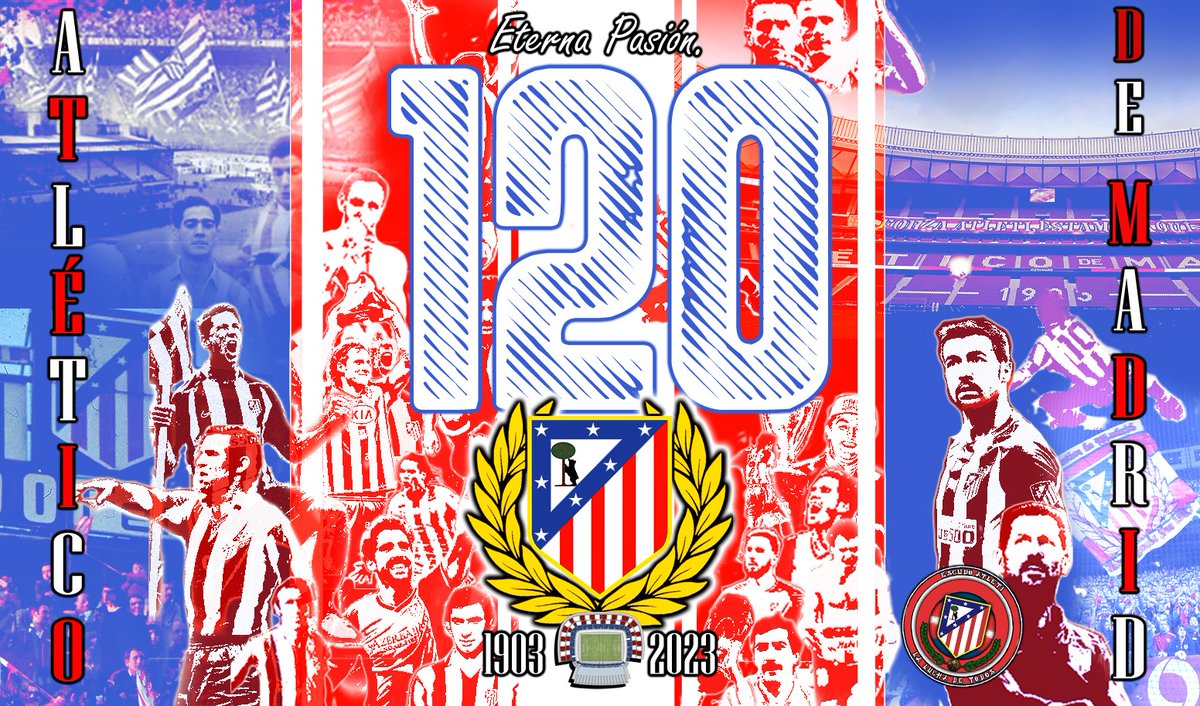 EscudoAtleti1's tweet photo. ¡FELICES 120 AÑOS ATLETI! https://t.co/xSg2mmrpJU