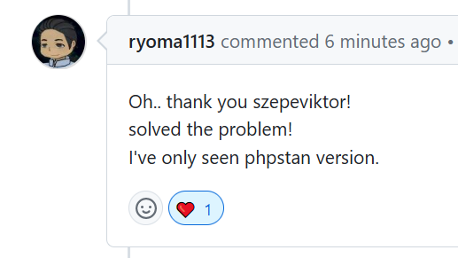 szepeviktor's tweet image. Viktor does 👶🏻 first line support
#Larastan #staticanalysis