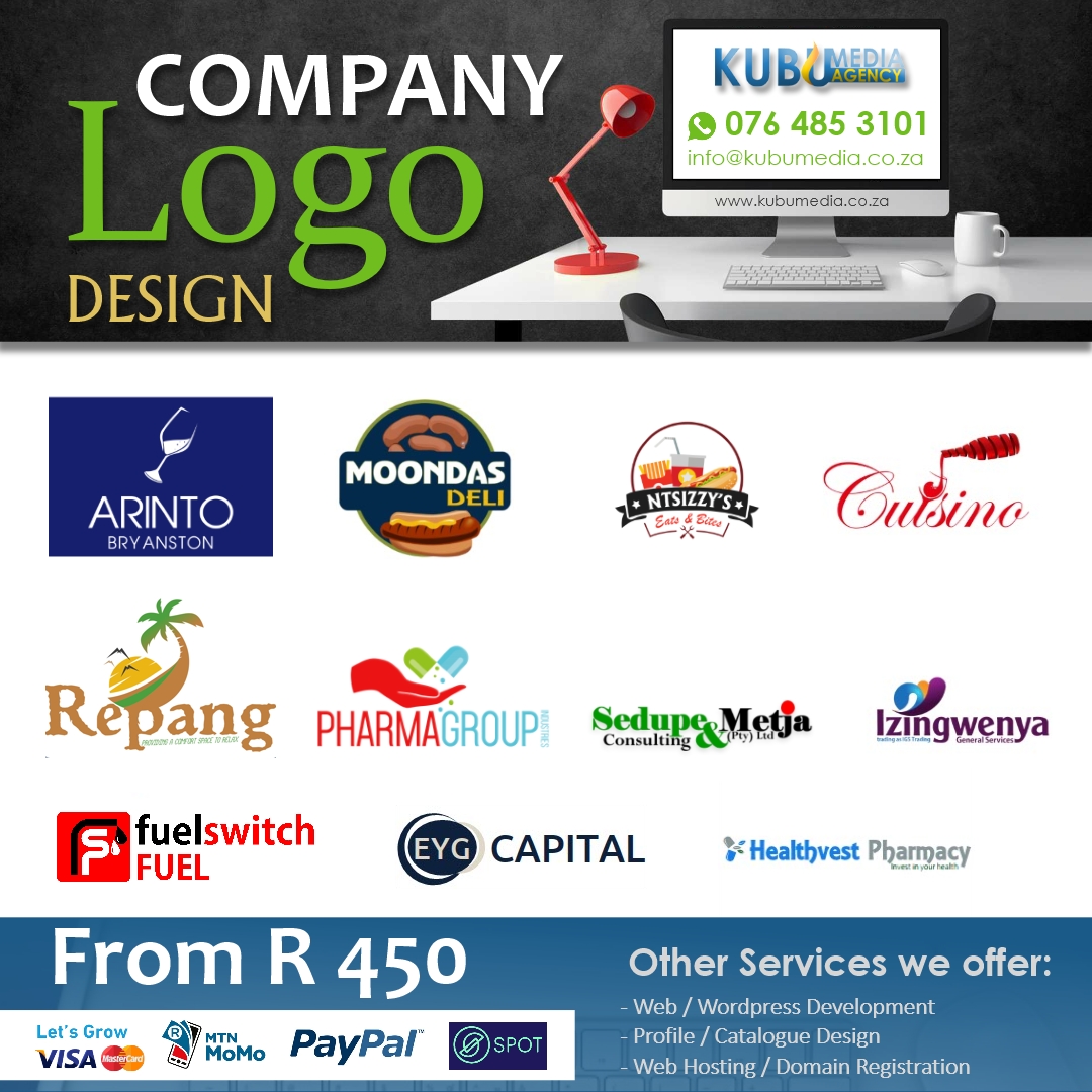 TDKubu's tweet photo. Company #LogoDesign from R 450 in #Pretoria, #Johannesburg, #CapeTown 
https://t.co/96nPwYqjjb https://t.co/rUActhy3ZZ