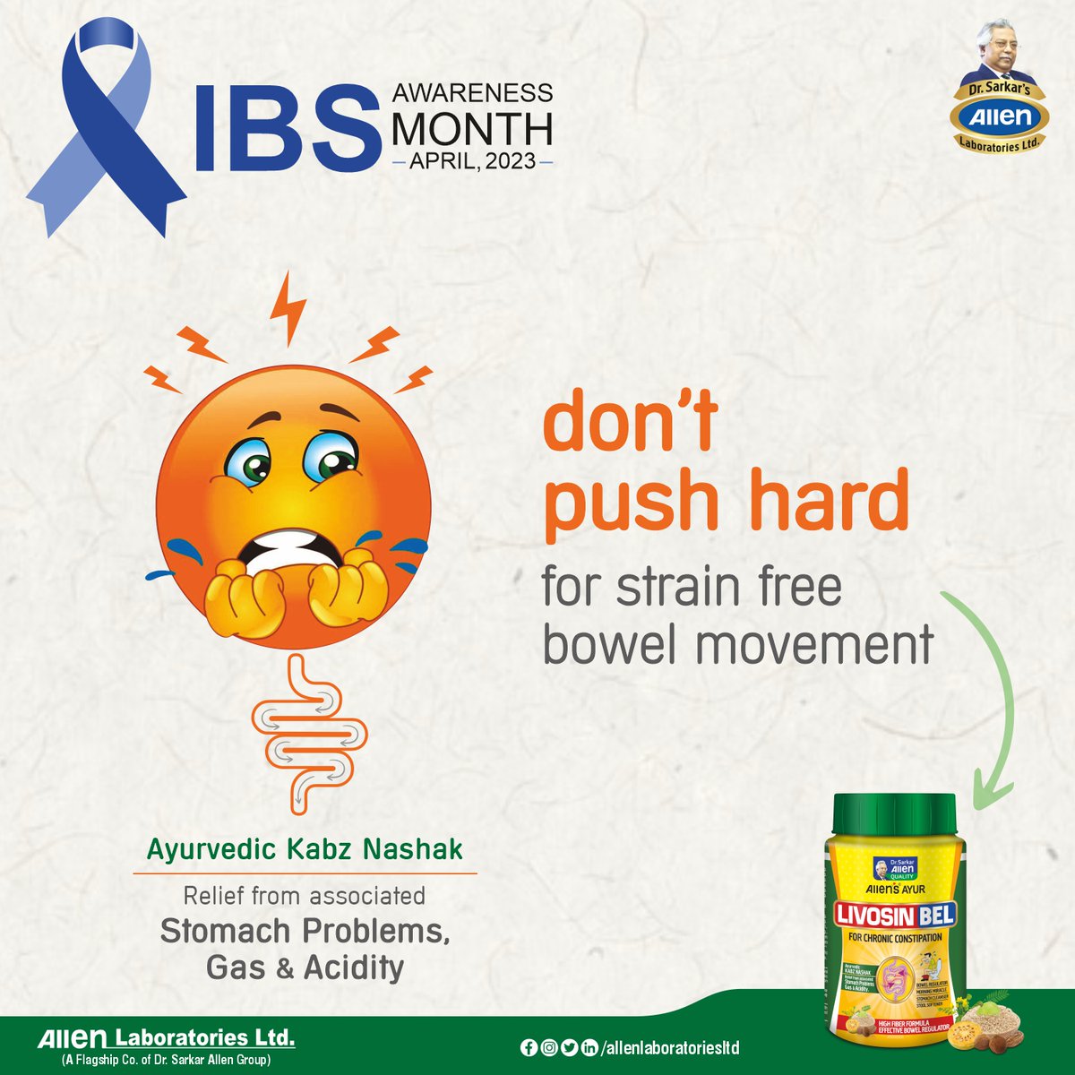 allenlablimited's tweet photo. Irritable Bowel Syndrome (IBS) Awareness Month is a globally recognised and celebrated healthcare event observed every year in the month of April.
#IBSAwarenessMonth #IBS #smoothmornings #allencares #livosinbel https://t.co/fG5xuBEiSB