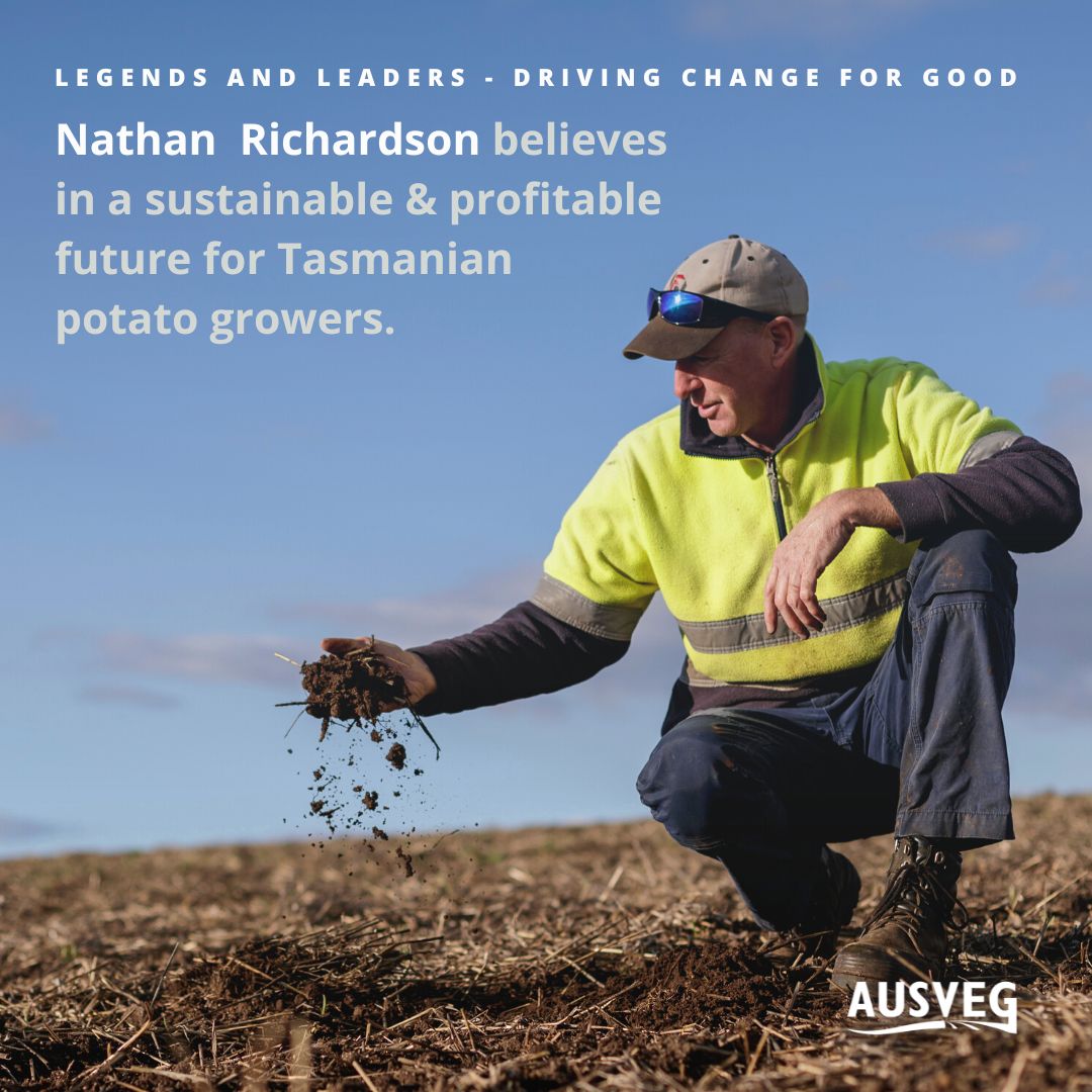 👋Meet Nathan Richardson #Tasmanian #potato #grower &amp; Chair of the Vegetable Council of the Tasmanian Farmers &amp; Graziers Association🥔 He advocates for growers &amp; is committed to sustainability &amp; growth👉 bit.ly/3GPIU3f
@TfgaComms #AUSVEG #eatmoreausveg #legendsandleaders