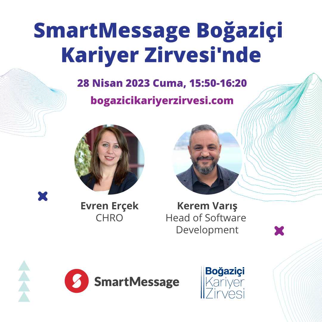 smart_message's tweet photo. SmartMessage olarak Boğaziçi Kariyer Zirvesi'nde yer almanın heyecanını yaşıyoruz. 28 Nisan 2023 Cuma günü saat 15.50'de Boğaziçi Üniversitesi öğrencileri ve yeni mezunlarıyla birlikte olacağız. 
 https://t.co/ZeSw1XmFcE

#kariyer #smartmessage #ik #zirve #bogazici #boun #bumed https://t.co/1eHRmOgTDm