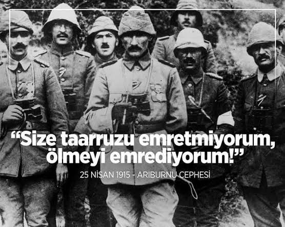 #25Nisan1915
I. Dünya Savaşı Çanakkale Cephesi 25 Nisan 1915
Saygı ve Minnetle.
#MustafaKemalAtatürk 
#ÇanakkaleKaraSavaşları
#guenaydınlar #HayırlıSabahlar ♥️♥️🍀