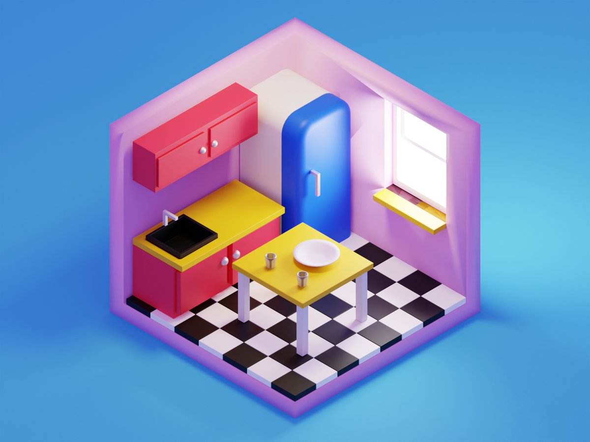 3D kitchen

#blender #blenderart #geometrynodes #parametric #abstract #blender3d #render #blendercycles #blendercommunity #3d #3dmodeling #3dmodel #blenderanimation #3dsmax #art #digitalart #artwork #design #graphicdesign #digitalpainting  #dailyrender #loop #animation