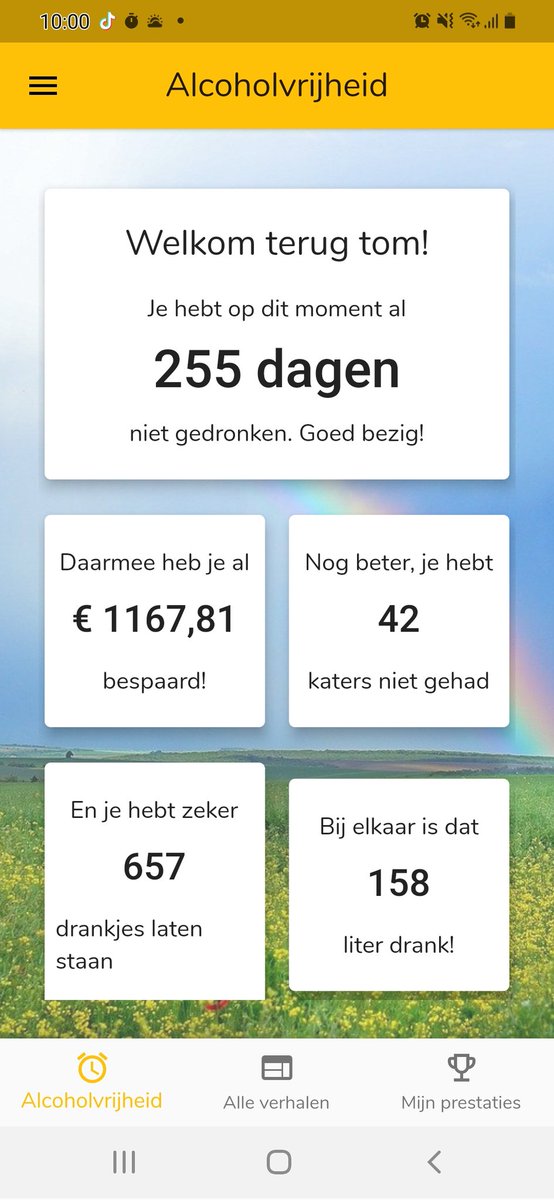 Gewoon een momentopname. Ben er steeds minder mee bezig en het heeft mij al zoveel gebracht. Alcohol is niet normaal meer in mijn leven 🕺. En ja dat bedrag klopt, is rekening gehouden met wat ik anders drink. 657 drankjes😱