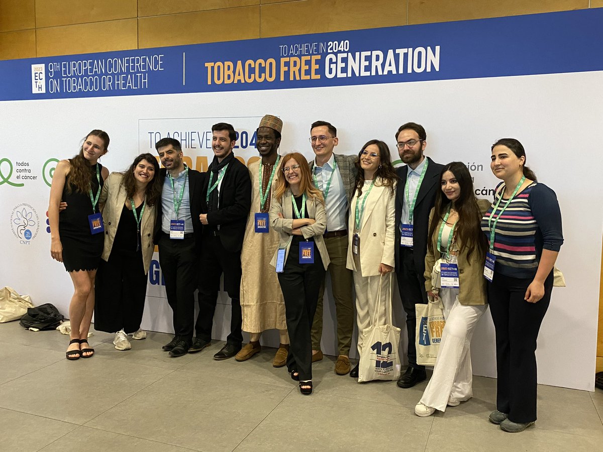 #YouthAmbassador @cancercode  meet at the 9th @ECToH  to join the youth mobilization to achieve in 2040 a #tobacco #free generation in Europe. #ECToH2023 —@ECSA_IARC @IARCWHO @TobControlUnit @enspbrussels @CNPT_E @ContraCancerEs @CancerLeagues 
👉🏼The future starts today!