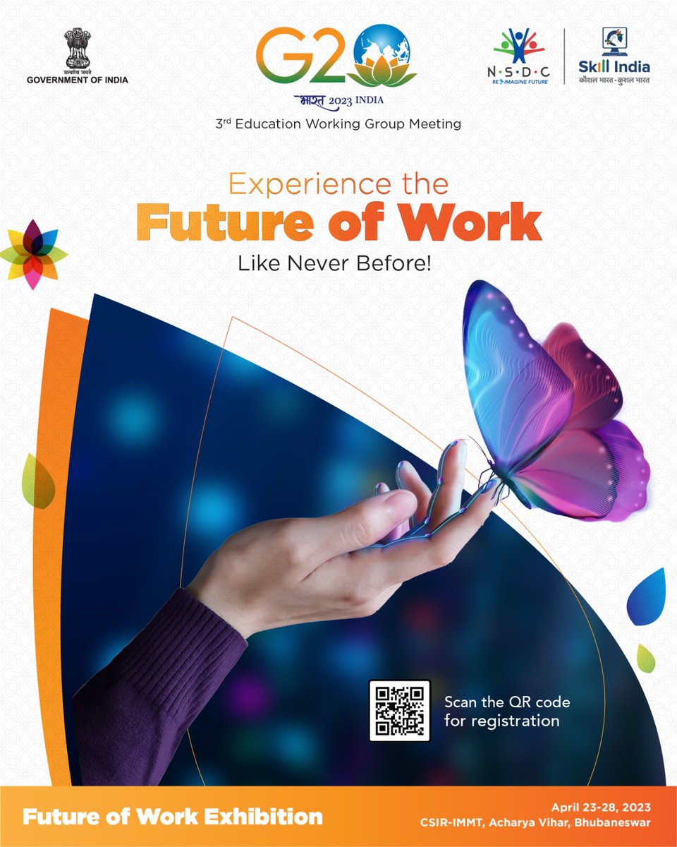 The highly developed when speaking building is one where all faculty get the reply it should, and hence can you! Get your acknowledgement authorize through AI technology by NSDC at the #G20FutureOfWork Exhibition in Bhubaneswar. #FutureOfWork #SkillIndiaDigital #G20