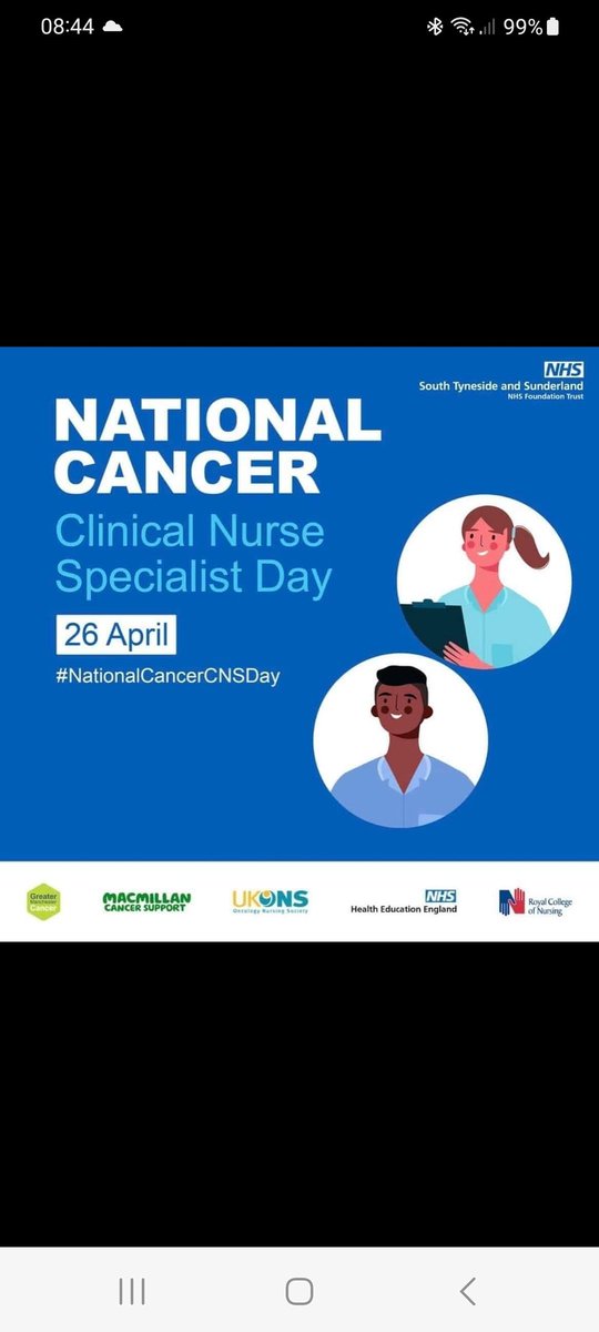 Angievivienne's tweet photo. Happy Clinical Nurse Specialist Day to every CNS. I am very proud of being a CNS for nearly 9 years. Cared for and caring for very special people and their families.💙
#nationalcancerscnsday
@NewcastleHosps
@ncukcharity https://t.co/84KdGSoE05
