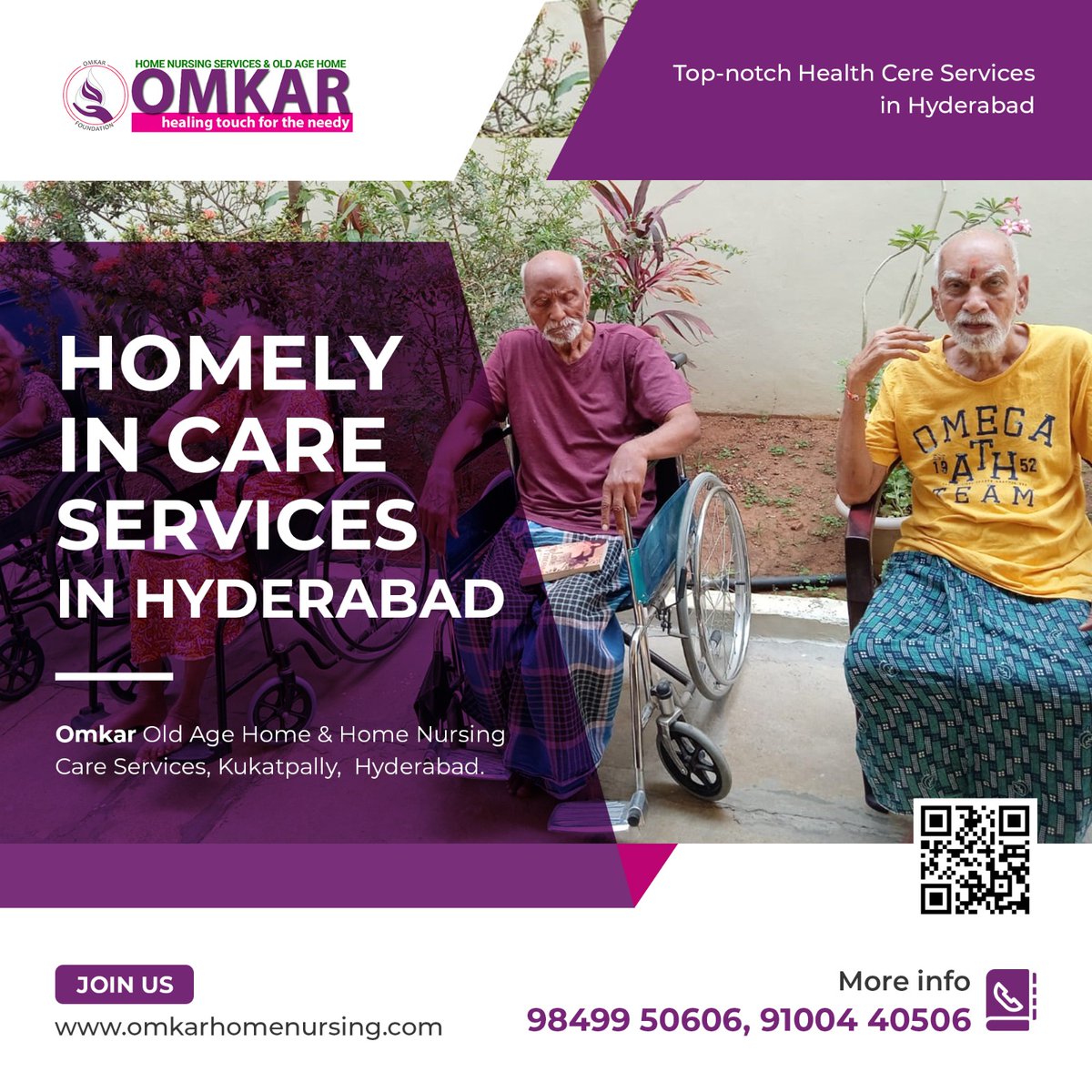 Homely In-Care Services in Hyderabad. Omkar Old Age Home.
#homenursing #homenursingcare #oldagehome #elderlycare #homecareservices #caretaker #caregiver #retirementhome #nursinghome #postsurgerycare