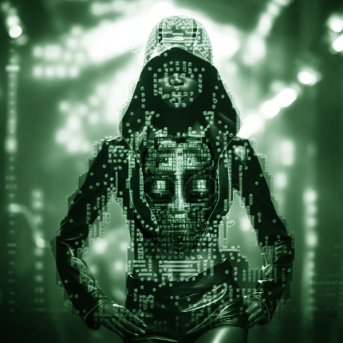 ayrenn_official's tweet photo. @icreatelife ASCII as trackers on a virtual matrix-fashion catwalk 
#midjourney #kaiber #promptography #aifashion https://t.co/80A9UsCoD5