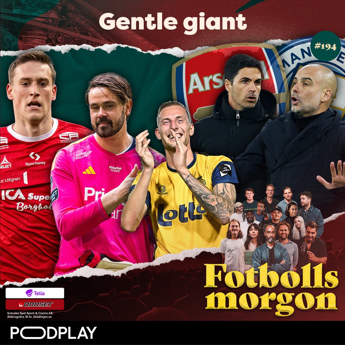 194. Gentle Giant

Gårdagens oväntade fyramålsskytt, Tommi Vaiho om målvaktssituationen i Djurgården &amp; uppsnack inför kvällens seriefinal i Premier League.

Dessutom triss i storväxta anfallare i form av Union S-G:s Gustaf Nilsson, KFF:s Mileta Rajović &amp; VSK:s Jabir Abdihakim Ali