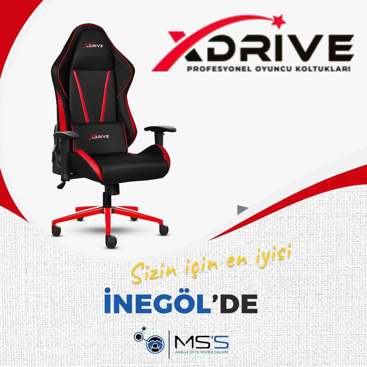 xDrive Oyuncu Koltukları İnegöl'de!

Yorucu bir günün ardından seni dinlendirmeyi bilir.

@xdrivetr

Sizin için en iyisi

mssofis.com

#xdrive #oyuncukoltuklari #kreatif #rahat #güvenilir #estetik #akıllı #ofismobilyaları #sizin #için #en #iyi #mssofismobilyaları