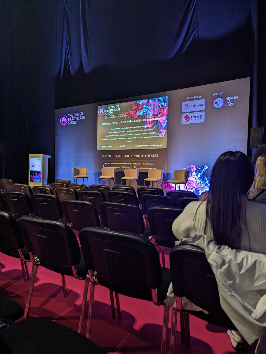 SallyRoberts92's tweet photo. Ready for the first talk at #DHS23 looking forward to seeing more how my MSc links to working in the NHS 

@DHS_London #digitalhealth https://t.co/Q1C8nW874T