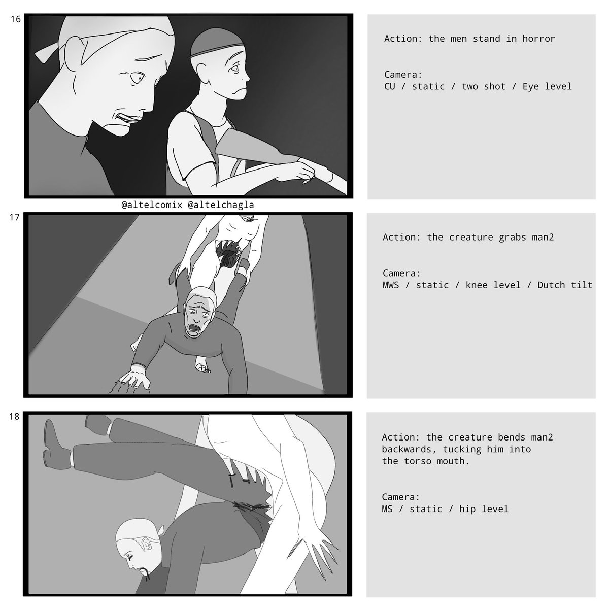 altelcomix's tweet photo. New Horror Storyboard!! Enjoy~ 🖤

PART 2/2

#horrorOC #animationart #horrormovie https://t.co/PudkDoR6nL