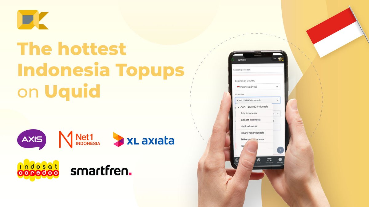 AlphaTopup's tweet photo. π₯³Own the most popular Topup in Indonesia for only $1. With #UQUID's @AlphaTopup, you can stay in touch no matter where you areπ
πNaturally, there are no restrictions to using our unique mobile top-up services to top up your phone.
#AlphaTopup #Uquid #Indonesia https://t.co/HiHzSuFvKJ