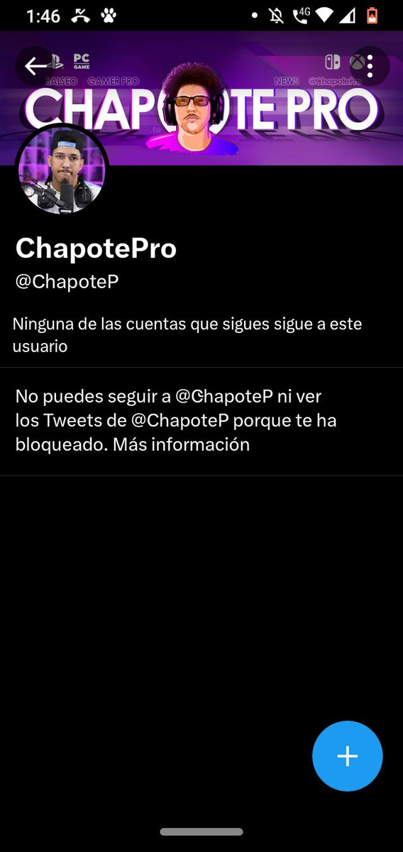 brayanponcho98's tweet photo. @ChapoteP esto fue en donde me bloqueaste https://t.co/l4rb76ibDe