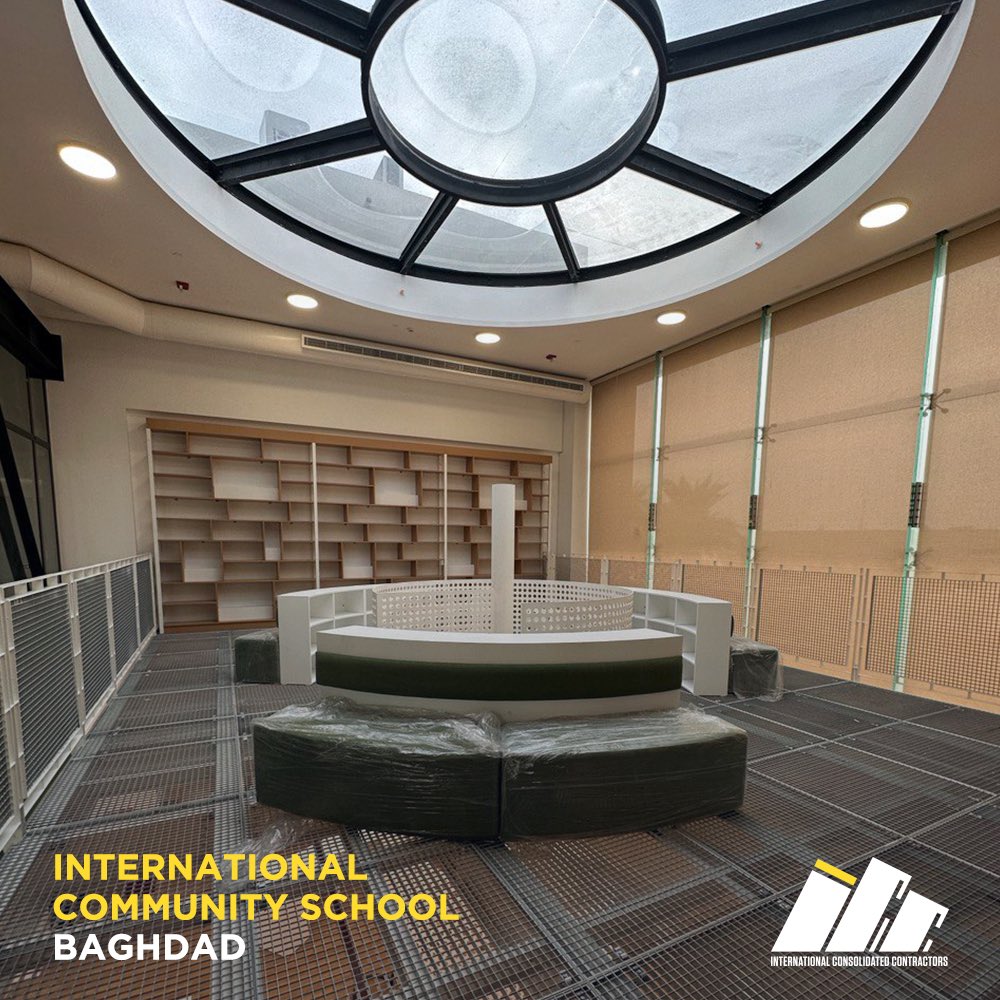 ICC_Contractors's tweet photo. School facilities require a very specific infrastructure to abide by special security standards and ensure its good functioning. 

ICC has worked extensively on the International Community School in Baghdad, Iraq to create a key and top of the line educational facility. https://t.co/7gnTyOhvoD