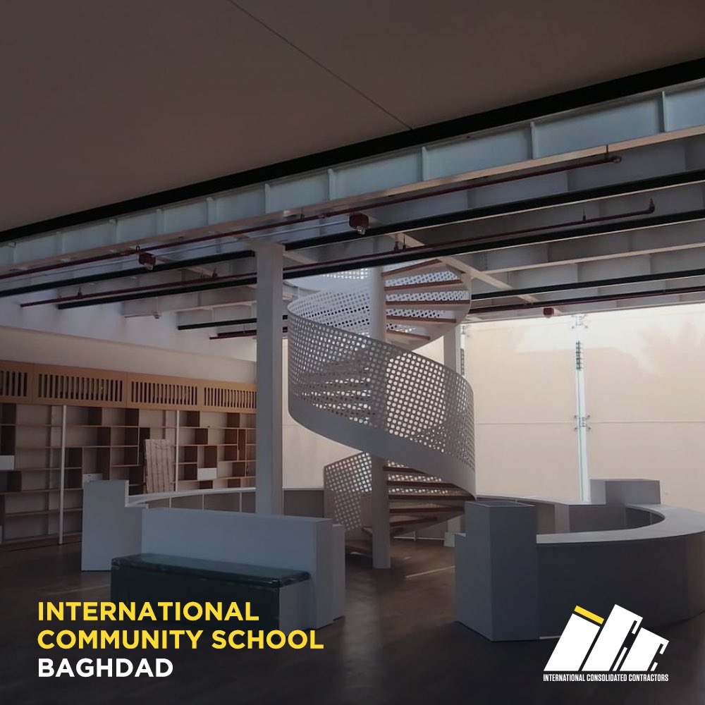 ICC_Contractors's tweet photo. School facilities require a very specific infrastructure to abide by special security standards and ensure its good functioning. 

ICC has worked extensively on the International Community School in Baghdad, Iraq to create a key and top of the line educational facility. https://t.co/7gnTyOhvoD