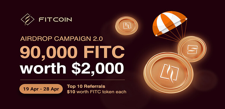 web3_pay's tweet photo. Fitcoin Airdrop Campaign 2.0 will be avaialbe on https://t.co/fXXkzrzeKr

Get your lucky chance at https://t.co/D2uXyfNqH5

Total Reward
🎉90,000 FITC tokens worth $2,000 for 500 random winners + top 10 Referrals -Distribute by Fitcoin
🎉200,000 Magic tokens worth $200
#Airdrop https://t.co/LkOWseTjyv