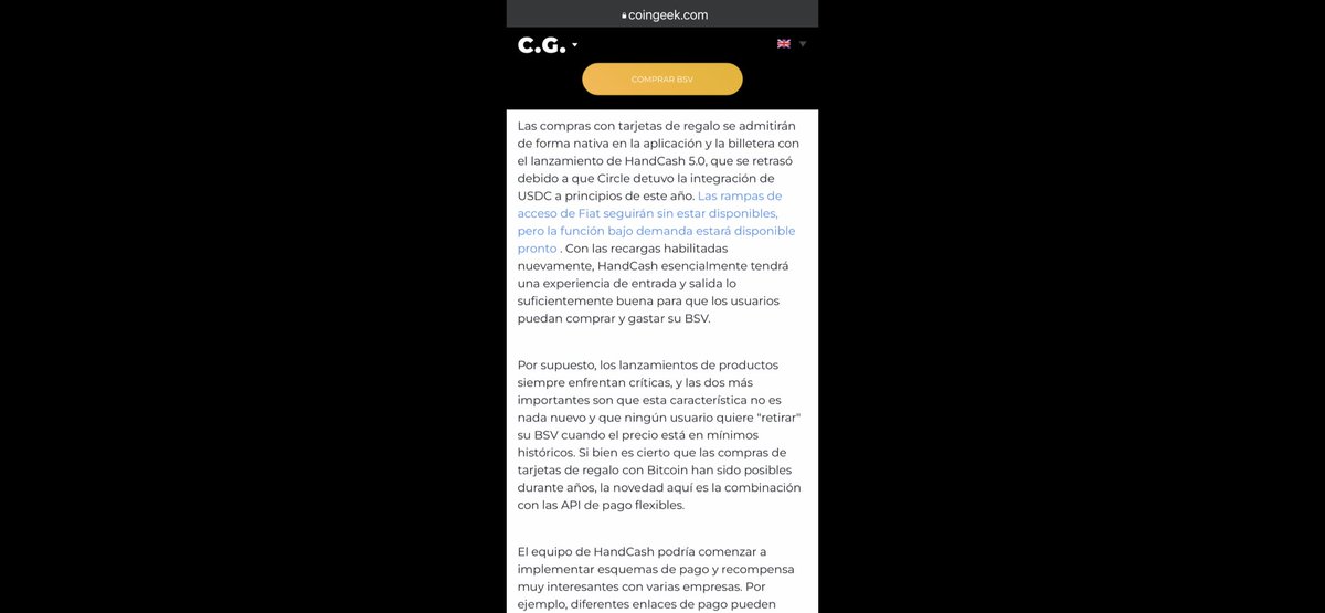 BlogueroDigital's tweet photo. “Cualquier billetera que implemente el protocolo #BIP270 puede admitir compras de tarjetas de regalo, por lo que Simply Cash es compatible de inmediato. Además, debido a que las solicitudes de pago son llamadas HTTP, cualquier aplicación de terceros puede implementar esto fácilmente. El equipo de @handcashapp también agregará soporte para otras billeteras, tokens y monedas digitales.
Debido a la naturaleza flexible de las salidas de #Bitcoin, son posibles pagos divididos, como referencias y recompensas automáticas de devolución de efectivo . En cuanto al tema de la devolución de efectivo, #HandCashPay admite de forma nativa las fechas de vencimiento, por lo que la empresa podría ejecutar períodos promocionales cronometrados de devolución de efectivo para incentivar las compras. Además, el descuento de recompensa se puede realizar en la misma transacción o potencialmente con #tokens o tokens no fungibles (#NFTs) a través de su próximo soporte de #Ordinals, como recompensar las primeras 100 compras de una tarjeta de regalo Visa entre las 11 y las 12 UTC para ganar un Pistola #PayPistol @PayPistol #NFT de edición limitada.
Las compras con tarjetas de regalo se admitirán de forma nativa en la aplicación y la billetera con el lanzamiento de #HandCash5.0, que se retrasó debido a que Circle detuvo la integración de USDC a principios de este año. Las rampas de acceso de Fiat seguirán sin estar disponibles, pero la función bajo demanda estará disponible pronto. Con las recargas habilitadas nuevamente, #HandCash esencialmente tendrá una experiencia de entrada y salida lo suficientemente buena para que los usuarios puedan comprar y gastar su #BSV.”
✍️@cryptoAcorns
@RealCoinGeek
ℹ️#CoinGeek
➡️https://t.co/nfqrLC9UWS⬅️⬇️