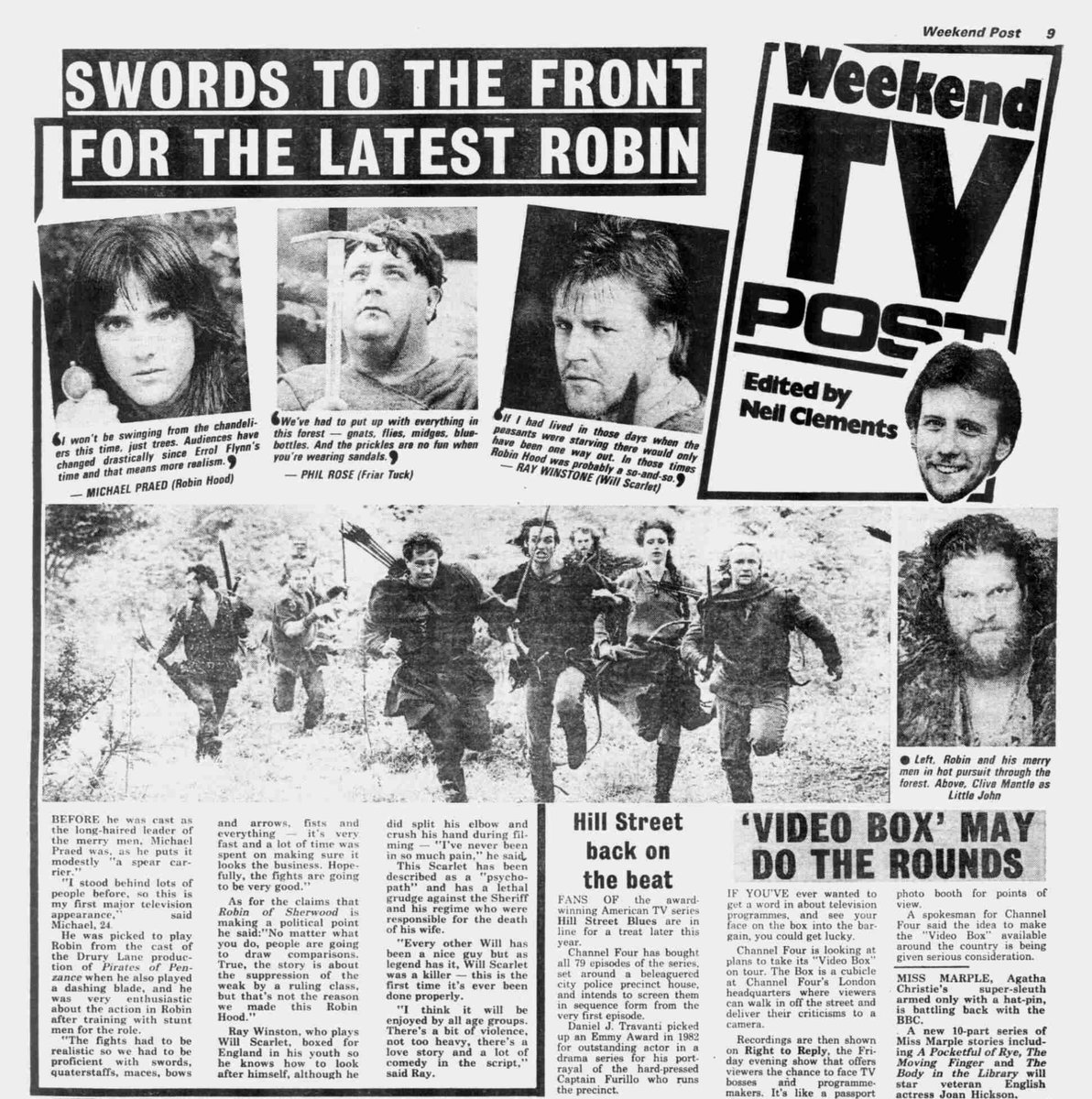 Archivetvmusings on Twitter "Robin of Sherwood newspaper clippage."