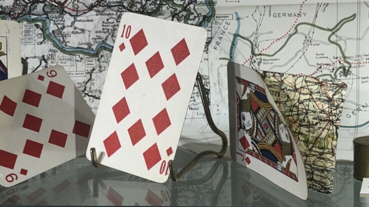 cjayres11's tweet photo. Today’s photo memory
RAF Escape playing cards @Bygones_Torquay Devon
#qualitymuseum #escapeline
#pictureoftheday #memory #picture
#photooftheday #photo #memories #photography #history #chefontour
#Peelback #Escape #Cards #Tiptop #SWW #RAF #Wednesday #Humpday #Playingcards https://t.co/kenmKGI3ad