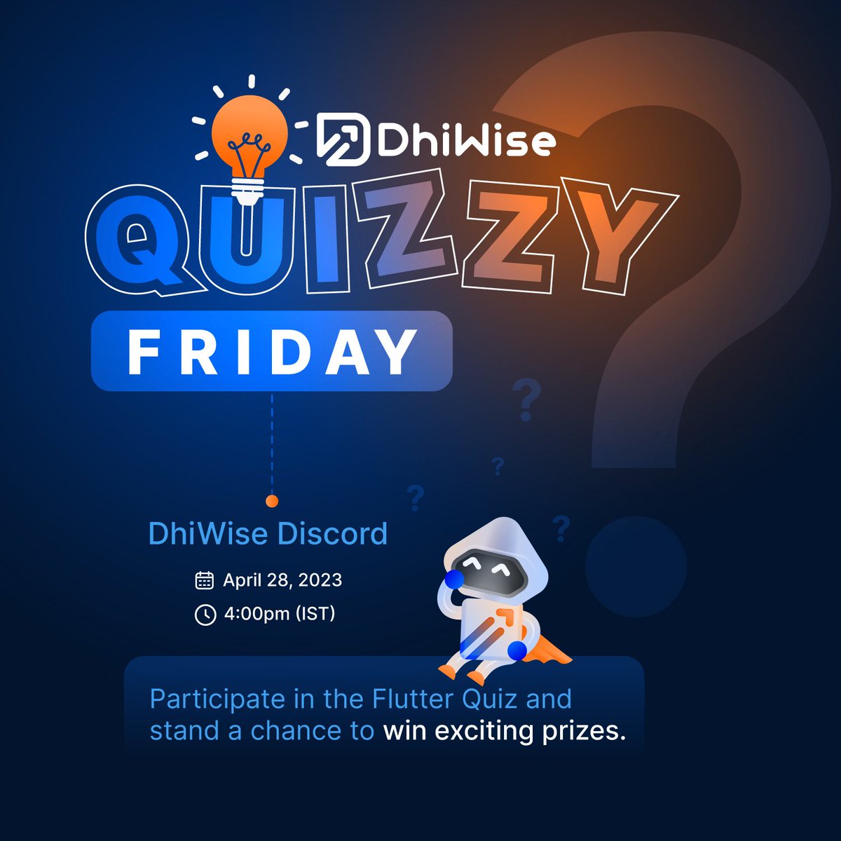 rocketdotnew's tweet photo. Flutter fanatics, it's time to put your BLoC knowledge to the test! Join our Quiz on Friday, 28th April at 4 PM IST and show us what you've got. Who knows, you might just become the ultimate Flutter BLoC champion!

#Flutter #BLoC #QuizTime

https://t.co/SKmsRI0lIv https://t.co/NNEaUa6kGE